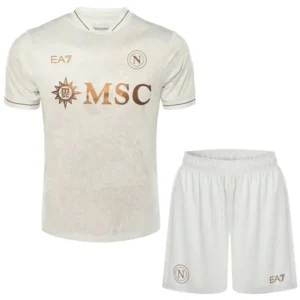 SSC Napoli Niños Conjunto 2025 2026 Segunda Amarillo - SSC Napoli Niños Barata | 7camisetas