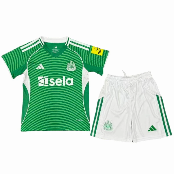Newcastle United Niños Conjunto 2025 2026 Segunda Verde - Newcastle United Niños Barata | 7camisetas