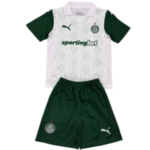 SE Palmeiras Niños Conjunto 2025 2026 Segunda Blanco - SE Palmeiras Niños Barata | 7camisetas