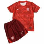 Polonia Niños Conjunto 2026 Segunda Rojo - Polonia Niños Barata | 7camisetas