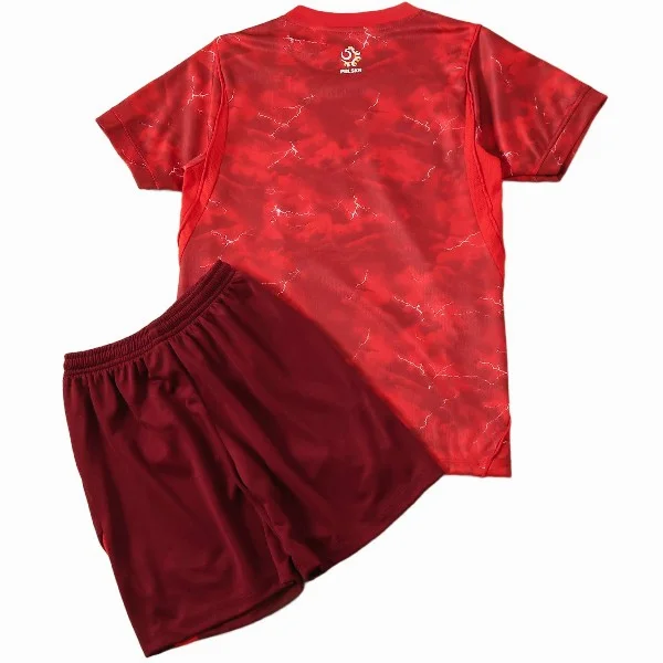 Polonia Niños Conjunto 2026 Segunda Rojo - Polonia Niños Barata | 7camisetas