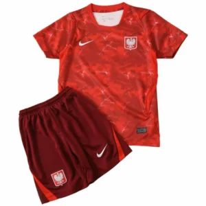 Polonia Niños Conjunto 2026 Segunda Rojo - Polonia Niños Barata | 7camisetas