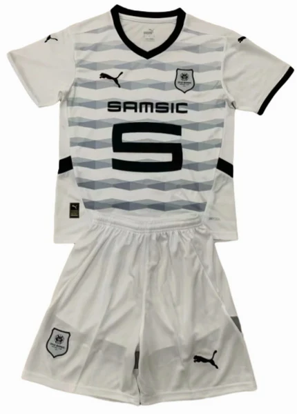Stade Rennais Niños Conjunto 2024 2025 Segunda Blanco - Stade Rennais Niños Barata | 7camisetas