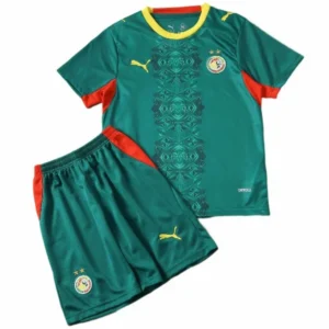 Senegal Niños Conjunto 2026 Segunda Verde - Senegal Niños Barata | 7camisetas