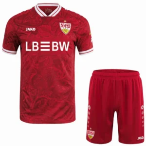 VfB Stuttgart Niños Conjunto 2025 2026 Segunda Rojo - VfB Stuttgart Niños Barata | 7camisetas