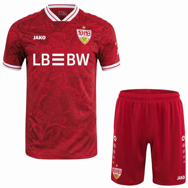 Segunda Conjunto De Niños Stuttgart 2025 2026 Rojo VfB Stuttgart Niños Conjunto 2025 2026 Segunda Rojo - VfB Stuttgart Niños Barata | 7camisetas