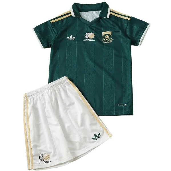 Segunda Conjunto De Niños Sudafrica 2026 Verde Sudafrica Niños Conjunto 2026 Segunda Verde - Sudafrica Niños Barata | 7camisetas