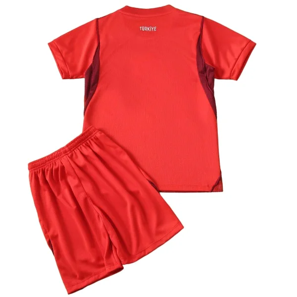 Turquía Niños Conjunto 2026 Segunda Rojo - Turquía Niños Barata | 7camisetas