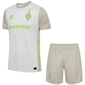Werder Bremen Niños Conjunto 2025 2026 Segunda Blanco - Werder Bremen Niños Barata | 7camisetas