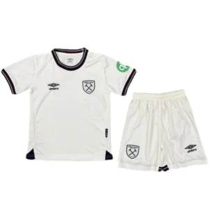 West Ham United Niños Conjunto 2025 2026 Segunda Blanco - West Ham United Niños Barata | 7camisetas
