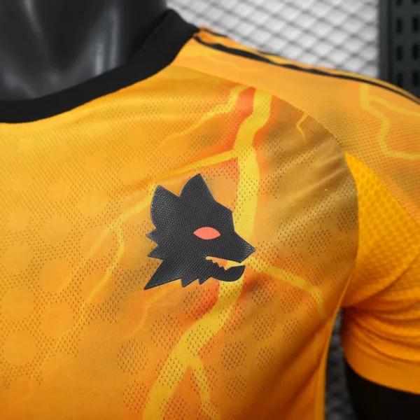 AS Roma Camiseta Edición Jugadores 2025 2026 Segunda Naranja - Camiseta As Roma | 7camisetas