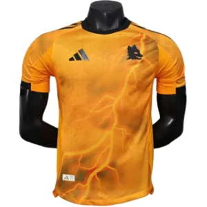 AS Roma Camiseta Edición Jugadores 2025 2026 Segunda Naranja - Camiseta As Roma | 7camisetas