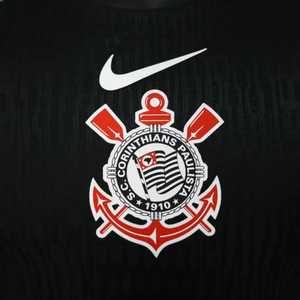 Corinthians Paulista Camiseta Edición Jugadores 2025 2026 Segunda Negra | 7camisetas