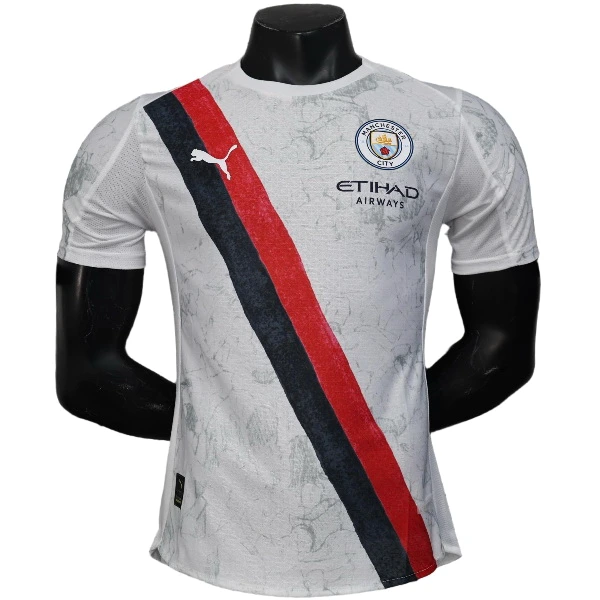 Segunda Jugadores Camiseta Manchester City 2025 2026 Blanco Manchester City Camiseta Edición Jugadores 2025 2026 Segunda Blanca - Camiseta Manchester City | 7camisetas