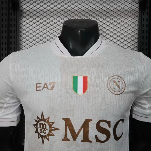 SSC Napoli Camiseta Edición Jugadores 2025 2026 Segunda Amarilla - Camiseta Serie A SSC Napoli | 7camisetas