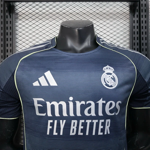 Real Madrid Camiseta Edición Jugadores 2025 2026 Segunda Negra - Camiseta Real Madrid | 7camisetas