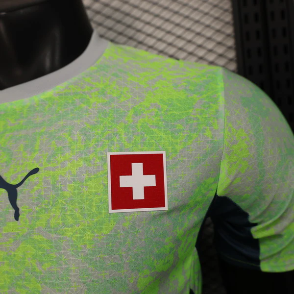 Suiza Camiseta Edición Jugadores 2026 Segunda Verde - Camiseta Suiza Mundial 2026 | 7camisetas