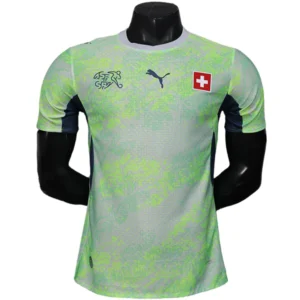 Suiza Camiseta Edición Jugadores 2026 Segunda Verde - Camiseta Suiza Mundial 2026 | 7camisetas