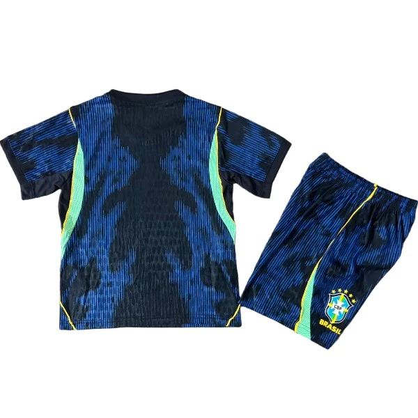 Brasil Niños Conjunto Edición Jugadores 2026 Segunda Azul - Equipacion Brasil Niños | 7camisetas