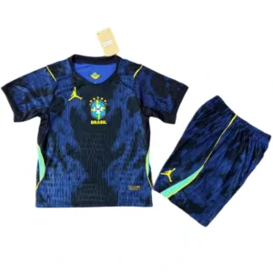 Brasil Niños Conjunto Edición Jugadores 2026 Segunda Azul - Equipacion Brasil Niños | 7camisetas