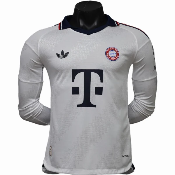 Segunda Jugadores Manga Larga Bayern Múnich 2026 2027 Blanco Bayern Múnich Camiseta Edición Jugadores 2026 2027 Segunda Blanca - Camiseta Bundesliga Bayern Múnich | 7camisetas