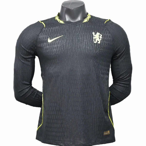 Segunda Jugadores Manga Larga Chelsea 2026 2027 Negro Chelsea Camiseta Edición Jugadores 2026 2027 Segunda Negra - Camiseta Chelsea | 7camisetas