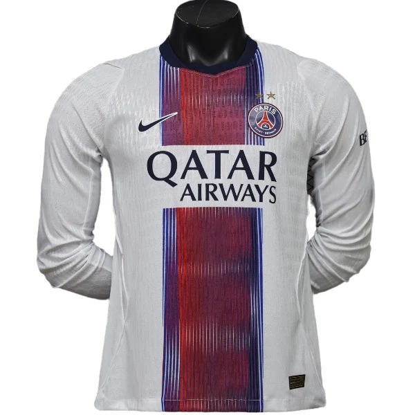 Segunda Jugadores Manga Larga Paris Saint Germain 2026 2027 Blanco Paris Saint Germain Camiseta Edición Jugadores 2026 2027 Segunda Blanca - Camiseta Paris Saint Germain | 7camisetas