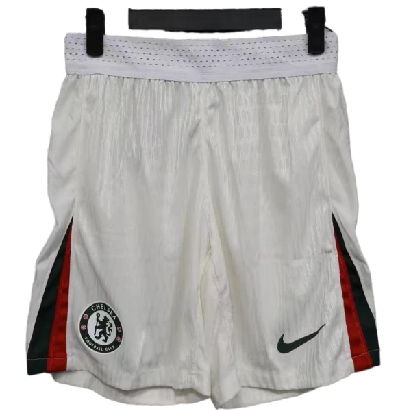 Segunda Jugadores Pantalones Chelsea 2025 2026 Blanco Amarillo Chelsea Pantalones Edición Jugadores 2025 2026 Segunda Blanco - Pantalón Chelsea | 7camisetas