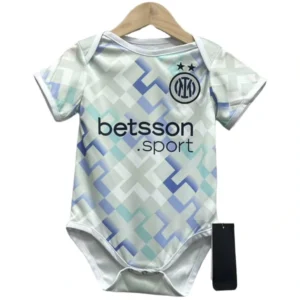 Inter Milán Niños Camiseta 2025 2026 Segunda Blanco - Inter Milán Niños Barata | 7camisetas