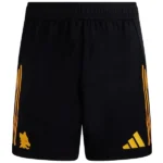 AS Roma Pantalones 2025 2026 Segunda Negro - Pantalón AS Roma | 7camisetas