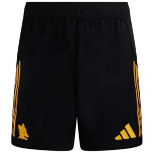 AS Roma Pantalones 2025 2026 Segunda Negro - Pantalón AS Roma | 7camisetas