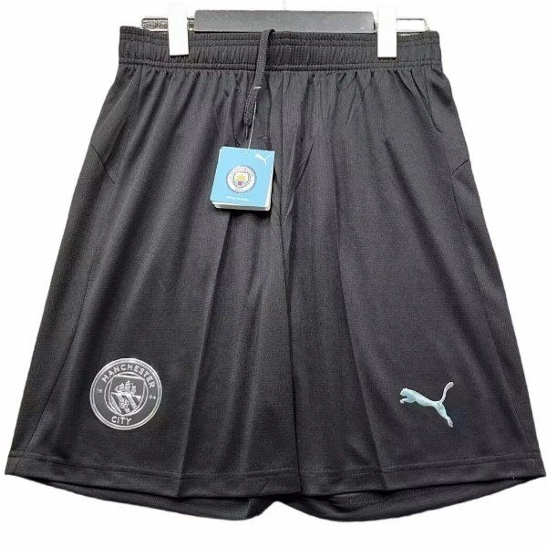 Manchester City Pantalones 2025 2026 Segunda Negro - Pantalón Manchester City | 7camisetas