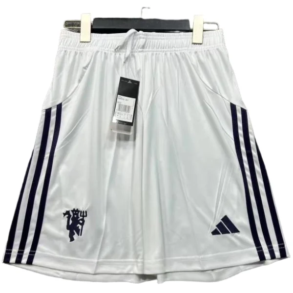 Manchester United Pantalones 2025 2026 Segunda Blanco - Pantalón Manchester United | 7camisetas