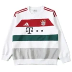 Bayern Múnich Sudadera 2025 2026 Blanca - Bayern Múnich Barata | 7camisetas