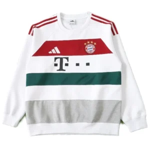 Bayern Múnich Sudadera 2025 2026 Blanca - Bayern Múnich Barata | 7camisetas