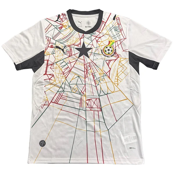 Tailandia Casa Camiseta Ghana 2026 Blanco Ghana Camiseta 2026 Casa Blanca - Camiseta Ghana Mundial 2026 | 7camisetas