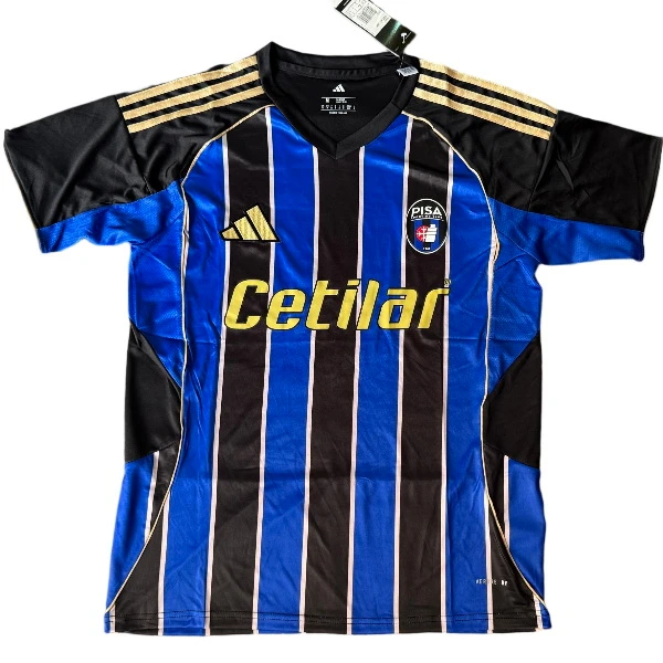 Tailandia Casa Camiseta Pisa 2025 2026 Azul Negro Pisa Camiseta 2025 2026 Casa Azul - Camiseta Serie A Pisa | 7camisetas