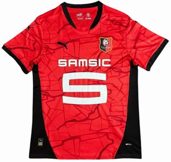 Stade Rennais Camiseta 2024 2025 Casa Roja - Camiseta Stade Rennais | 7camisetas