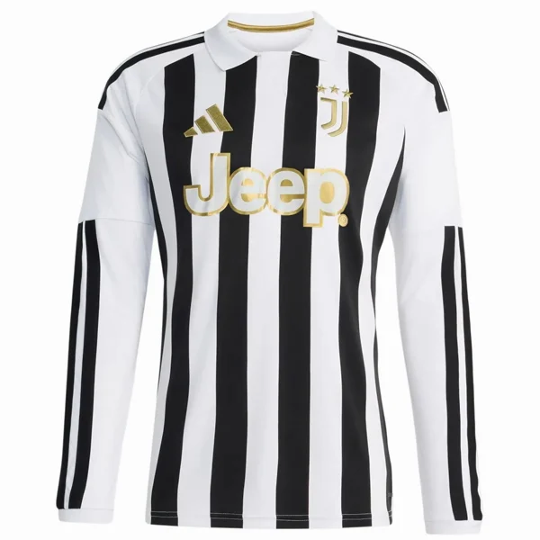 Tailandia Casa Manga Larga Juventus 2026 2027 Blanco Negro Juventus Camiseta 2026 2027 Casa Blanca - Camiseta Juventus | 7camisetas