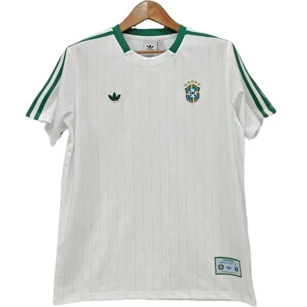 Tailandia Especial Camiseta Brasil 2026 Blanco Verde Brasil Camiseta 2026 Especial Blanca - Camiseta Brasil | 7camisetas