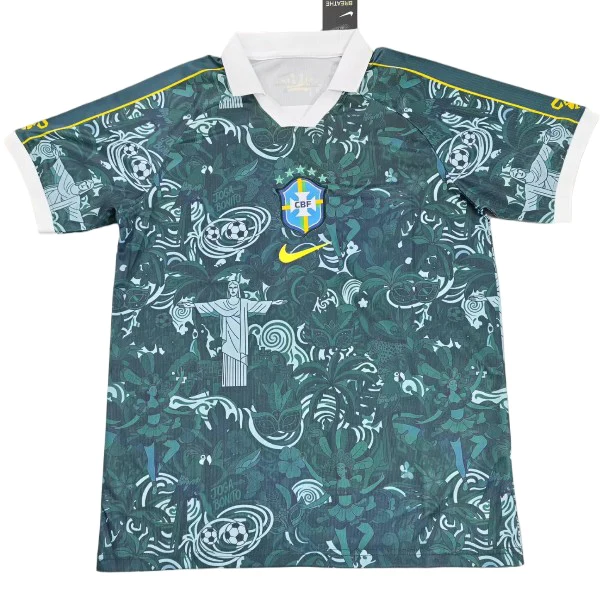 Tailandia Especial Camiseta Brasil 2026 Verde Blanco Amarillo Brasil Camiseta 2026 Especial Verde - Camiseta Brasil | 7camisetas