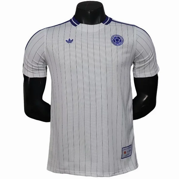 Tailandia Especial Camiseta Colombia 2026 Blanco Azul Colombia Camiseta 2026 Especial Blanca - Camiseta Colombia | 7camisetas