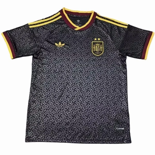 Tailandia Especial Camiseta España 2026 Negro Amarillo España Camiseta 2026 Especial Negra - Camiseta España | 7camisetas