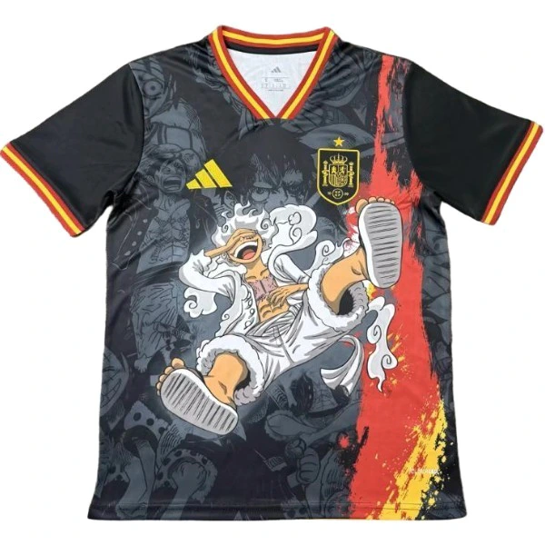 Tailandia Especial Camiseta España 2026 Negro Rojo España Camiseta 2026 Especial Negra - Camiseta España | 7camisetas