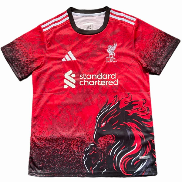 Tailandia Especial Camiseta Liverpool 2025 2026 Rojo Negro Liverpool Camiseta 2025 2026 Especial Roja - Camiseta Liverpool | 7camisetas