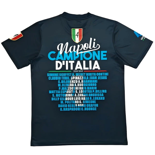 SSC Napoli Camiseta 2025 Especial Negra - Camiseta Serie A SSC Napoli | 7camisetas
