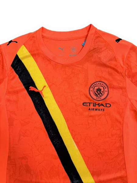 Manchester City Camiseta 2025 2026 Portero Naranja - Camiseta Manchester City | 7camisetas