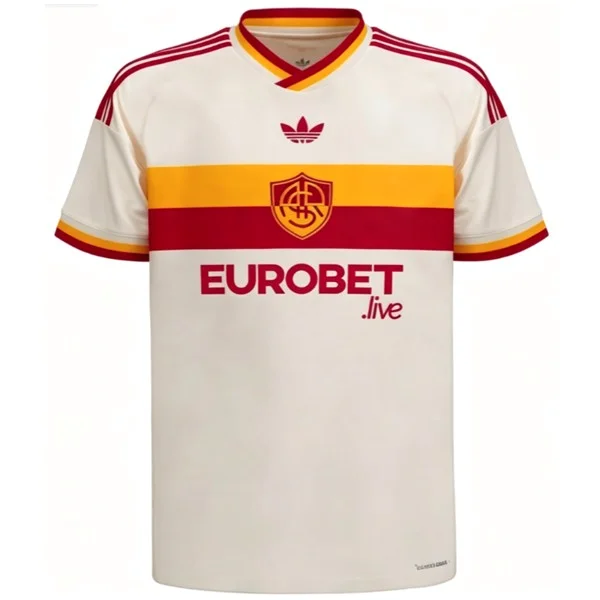 Tailandia Segunda Camiseta As Roma 2026 2027 Amarillo Blanco AS Roma Camiseta 2026 2027 Segunda Amarilla - Camiseta As Roma | 7camisetas