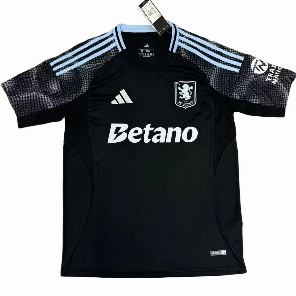 Aston Villa Camiseta 2025 2026 Segunda Negra - Camiseta Aston Villa | 7camisetas