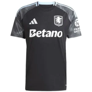 Aston Villa Camiseta 2025 2026 Segunda Negra - Camiseta Aston Villa | 7camisetas